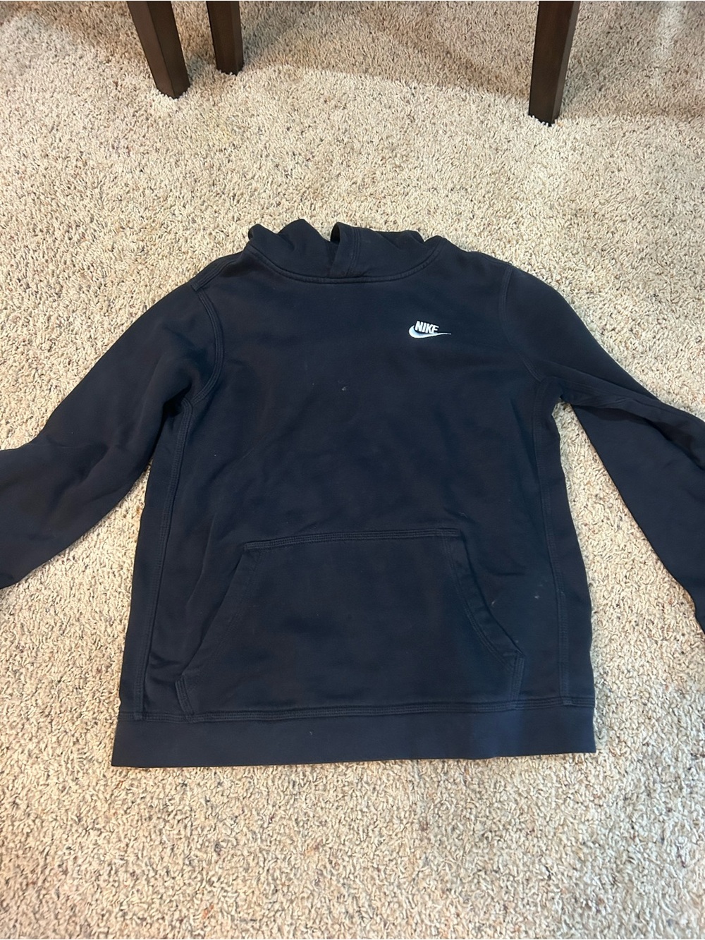 Nike Black Pullover Hoodie Sweatshirt